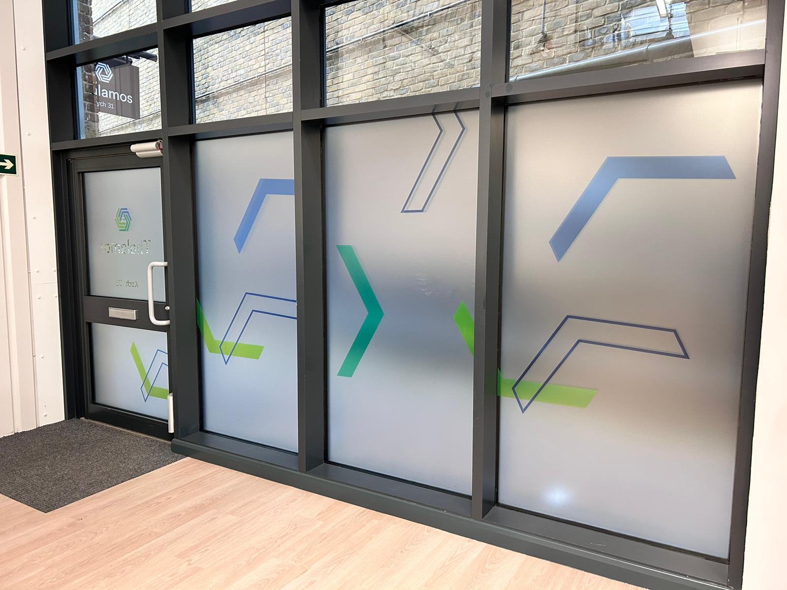 Internal office frosting