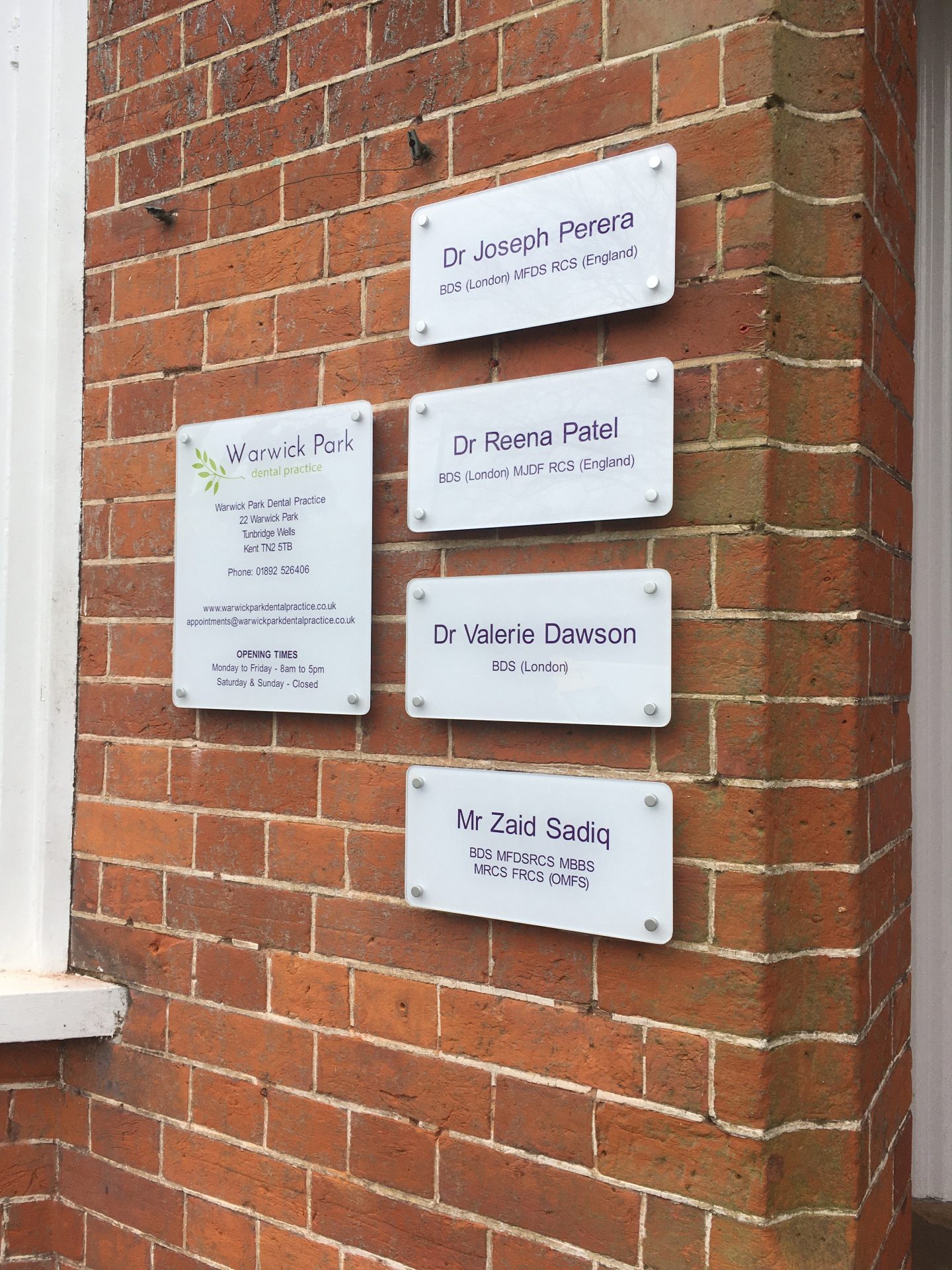 External Acrylic Signs