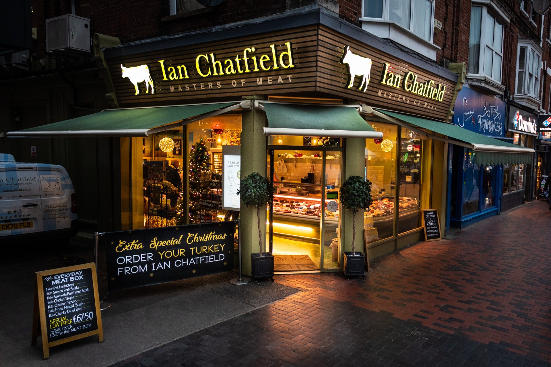 Tonbridge Butchers Illuminated Sign