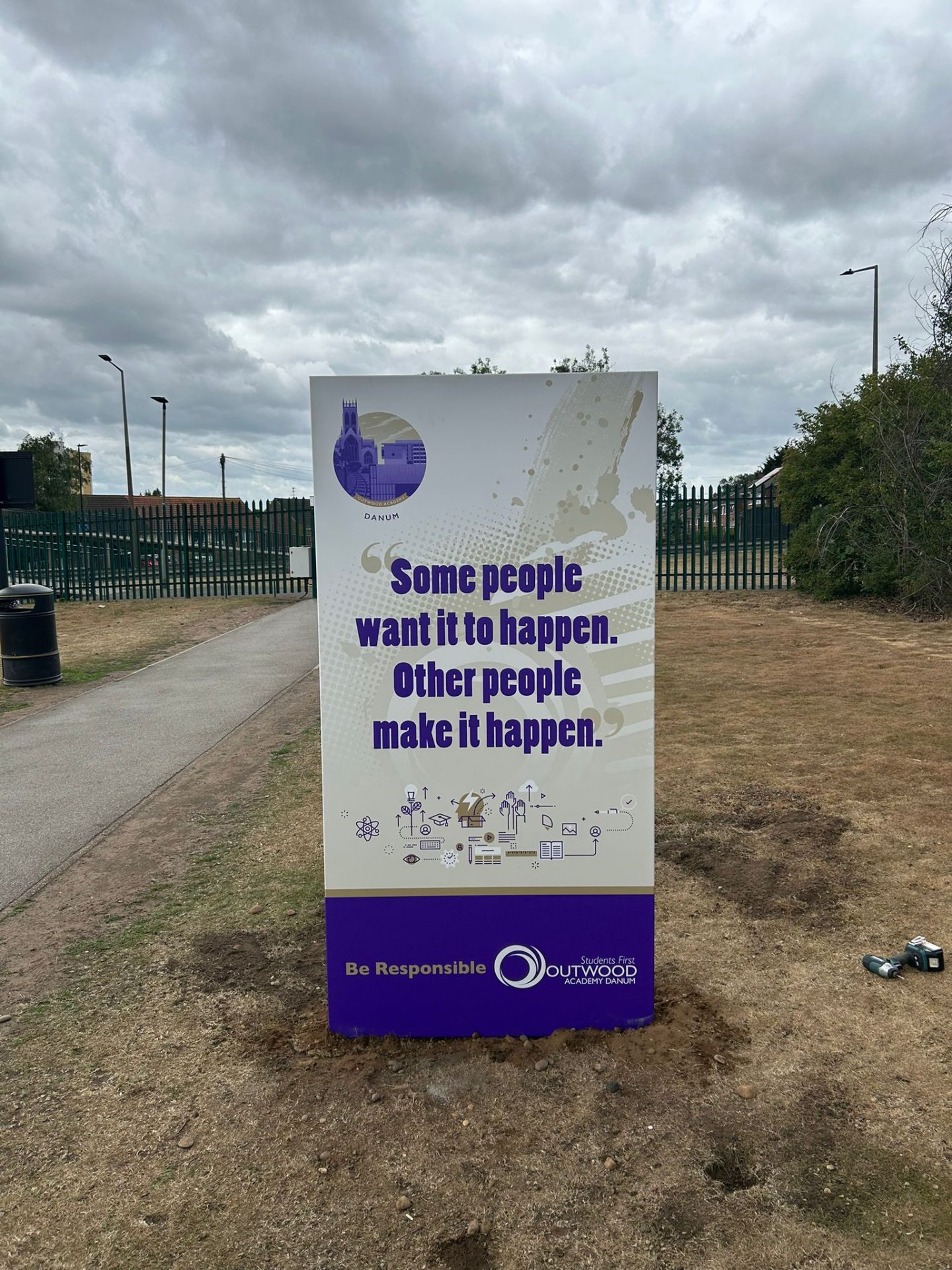 Outwood Entrance Monolith Sign